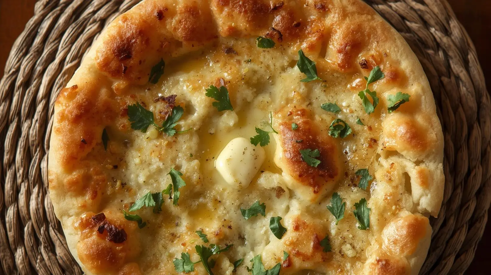 Authentic Amritsari Kulcha at The Chimney Indian Cuisine in Regina, SK